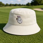 The Shocker Embroidered Bucket Hat - Lifestyle, White