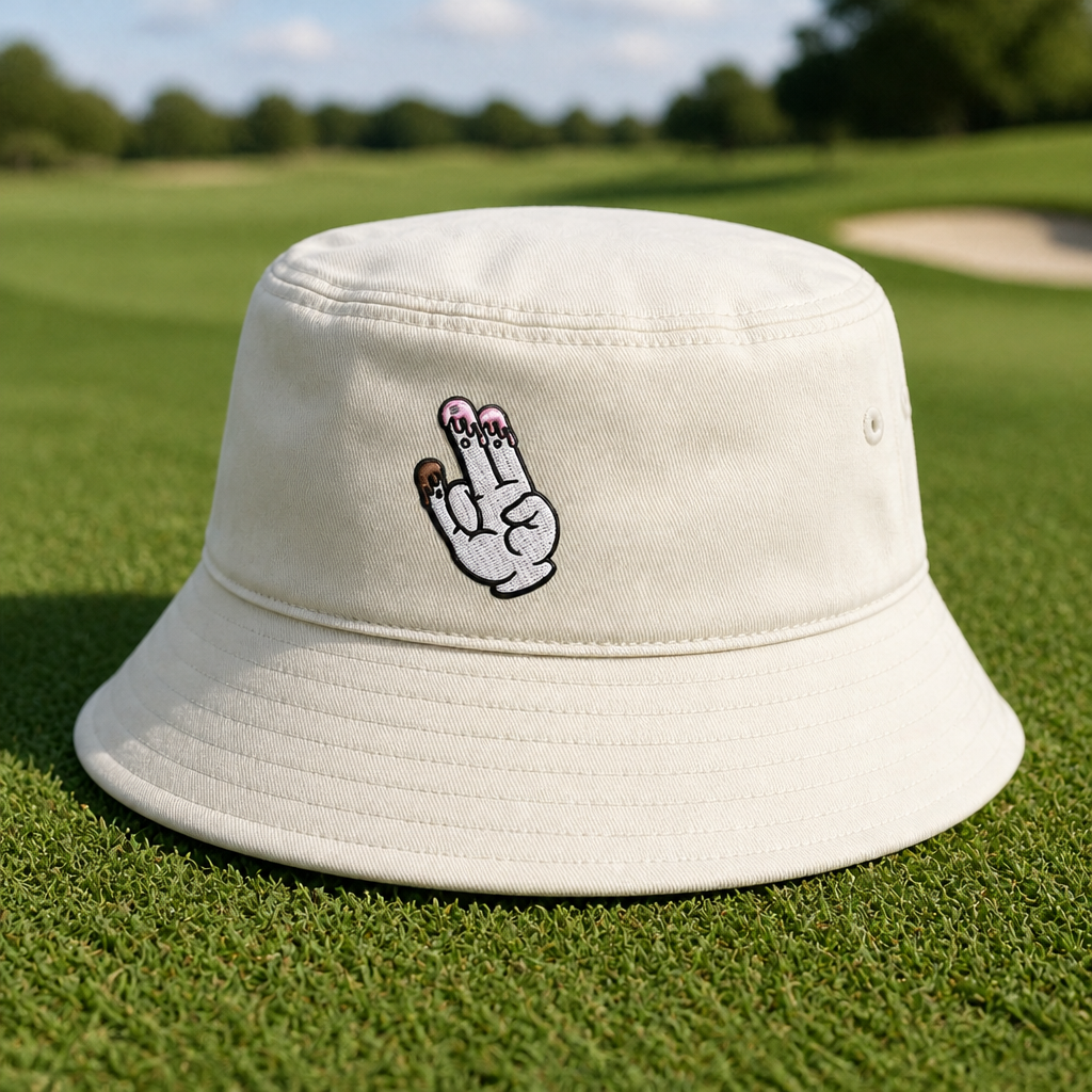 The Shocker Embroidered Bucket Hat - Lifestyle, White