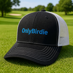 OnlyBirdie Embroidered Trucker Hat - Lifestyle, Black - White