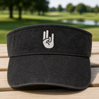 Two In Pink One In Stink Embroidered Visor - Front View, White