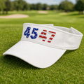 True American Embroidered Visor - Lifestyle, White
