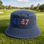True American Embroidered Bucket Hat - Lifestyle, Navy