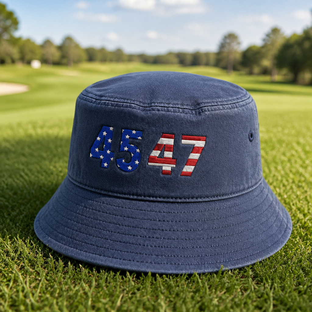 True American Embroidered Bucket Hat - Lifestyle, Navy