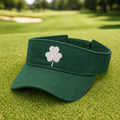 Lucky Vibes Only Embroidered Visor - Lifestyle, Green