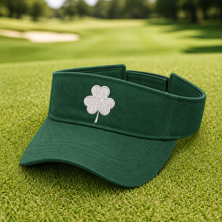 Lucky Vibes Only Embroidered Visor