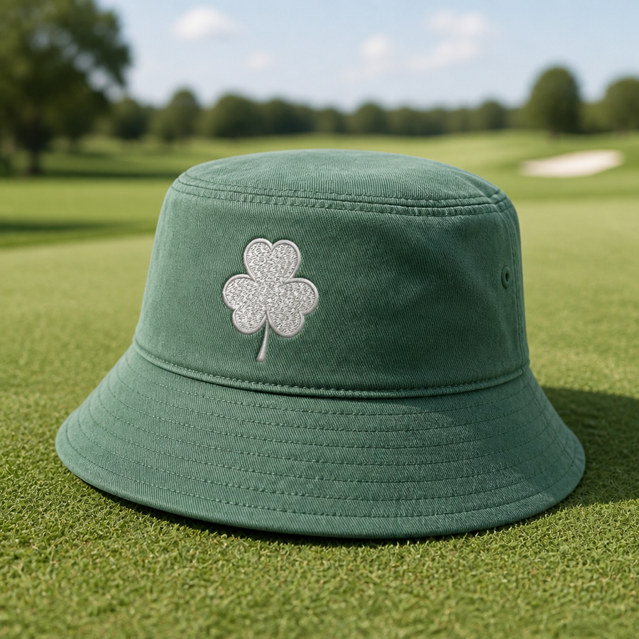 Lucky Vibes Only Embroidered Bucket Hat