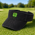 Lucky Clover Embroidered Visor - Lifestyle, White