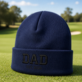 Golf Dad 2026 Embroidered Beanie - Lifestyle, Navy