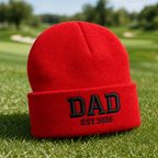 Golf Dad 2026 Embroidered Beanie - Lifestyle, Navy