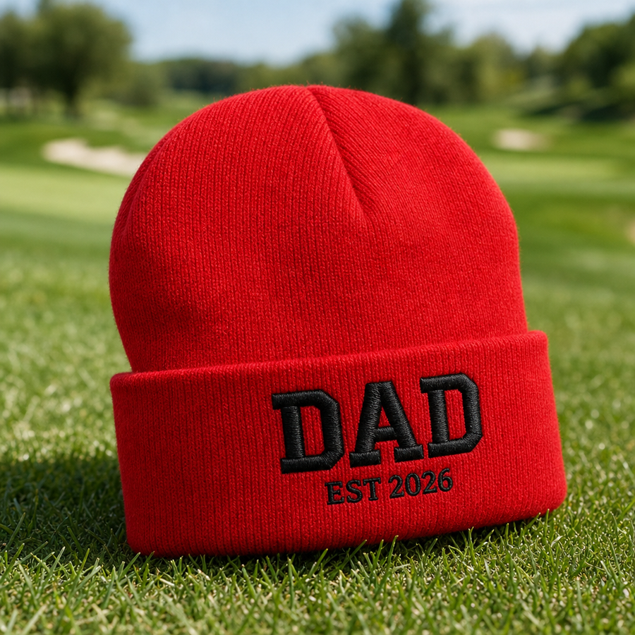 Golf Dad 2026 Embroidered Beanie