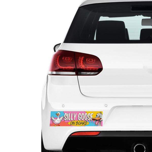 Silly Goose On Board Car Vinyl Bumper Stickers BS1037