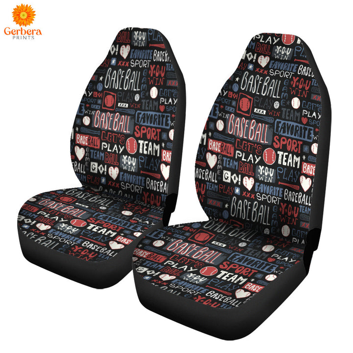 Baseball Let's Play Car Seat Cover Car Interior Accessories CSC5304