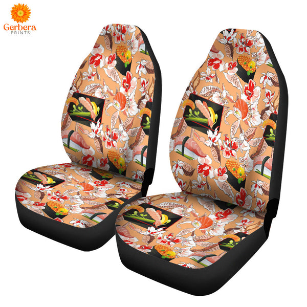Beautiful Classic Japanese Sushi Floral Car Seat Cover Car Interior Accessories CSC5556