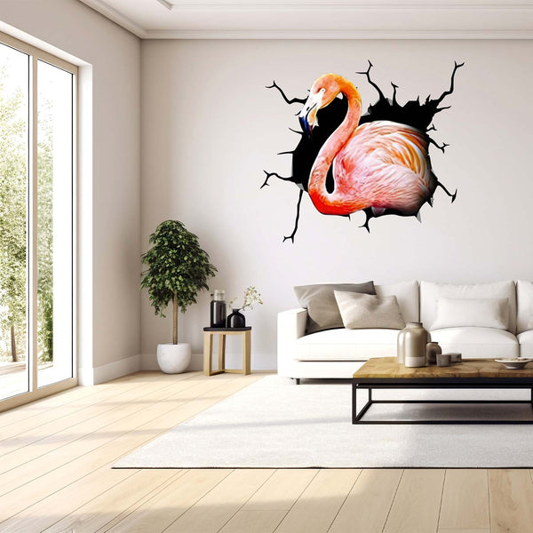 Beautiful Flamingo 3D PVC Wall Stickers SW1663