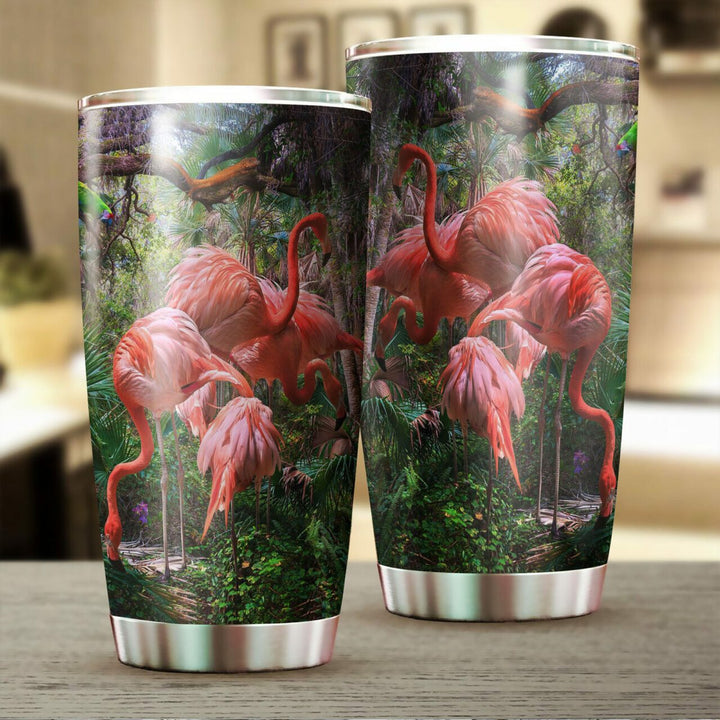 Beautiful Flamingo Stainless Steel Tumbler Cup | Travel Mug | TC3465