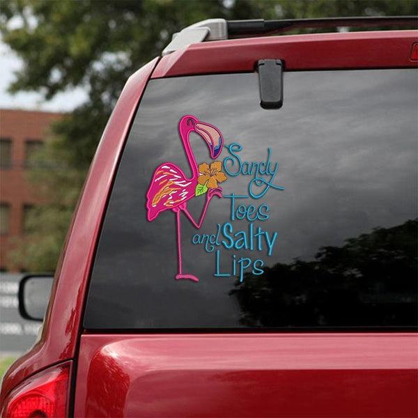 Beautiful Flamingo Car Decal Sticker | Waterproof | PVC Vinyl | CS1315