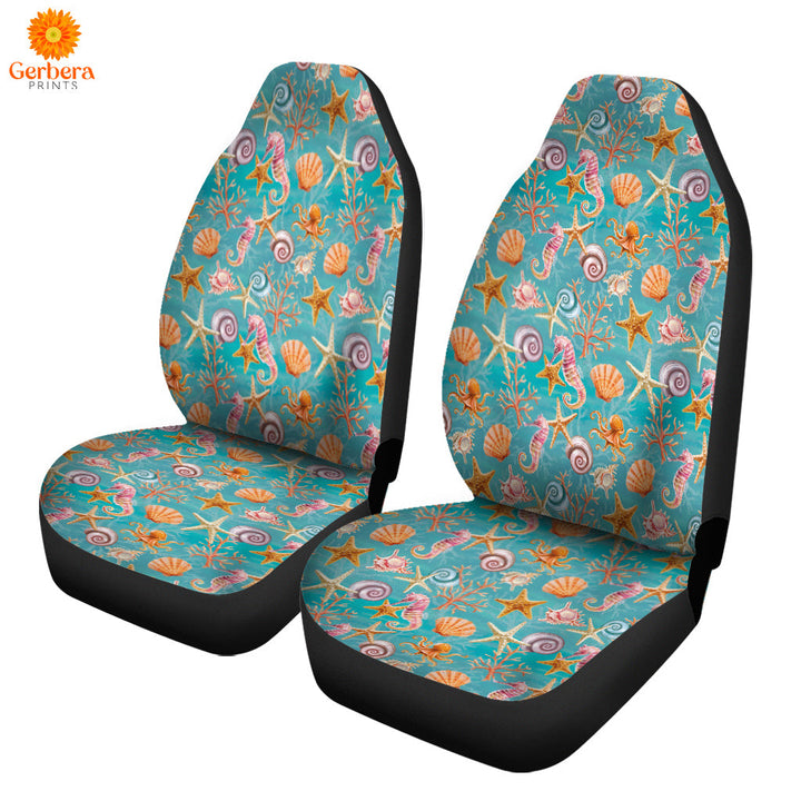 Beautiful Seashells Corals Car Seat Cover Car Interior Accessories CSC5312