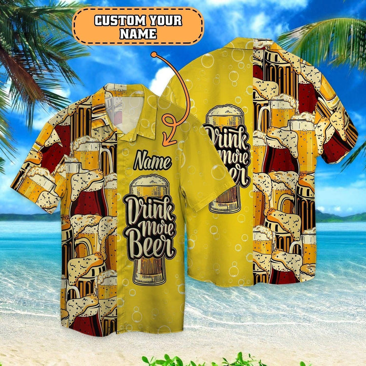 Beer Custom Name Hawaiian Shirt For Men & Women