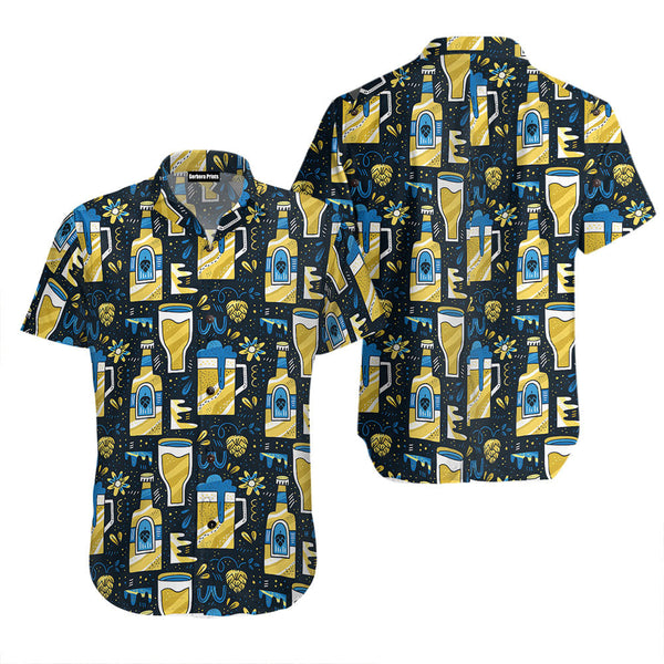 Beer Pattern Hawaiian Shirt