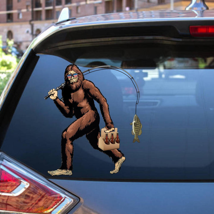 Bigfoot Cracked Car Decal Sticker | Waterproof | PVC Vinyl | CCS2170