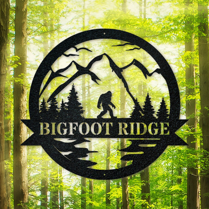 Bigfoot Metal Sign *with LIVE PREVIEW*