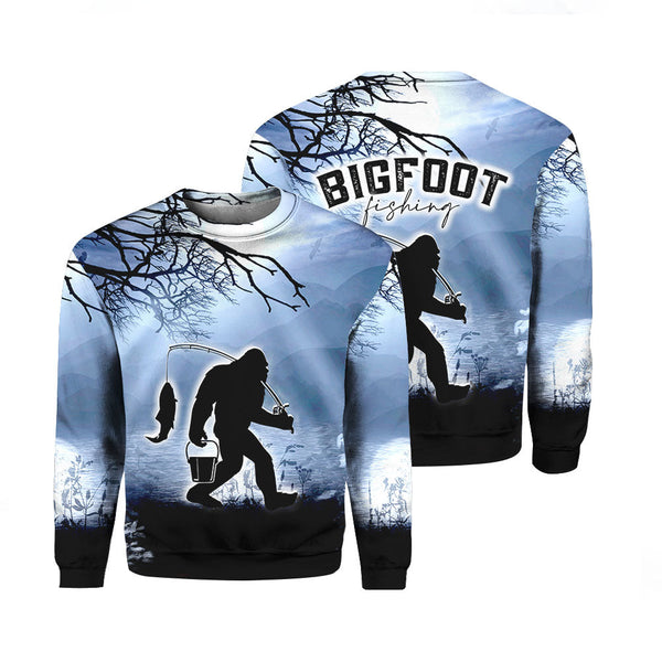 Bigfoot Fishing Crewneck Sweatshirt For Men & Women HP1061