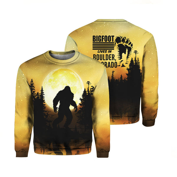 Bigfoot In Colorado Crewneck Sweatshirt For Men & Women HP5037