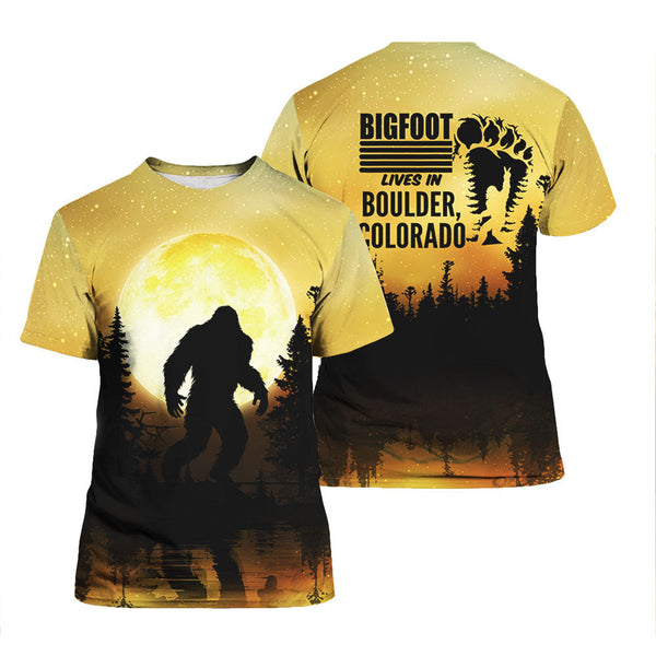 Bigfoot In Colorado T Shirt For Men & Women HP5037