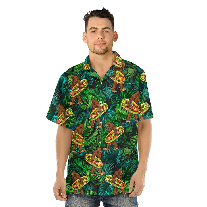 Bigfoot Love Eating Hot Dog Aloha Hawaiian Shirts For Men & For Women WT1560