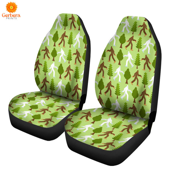 Bigfoot Sasquatch Green Forest Car Seat Cover Car Interior Accessories CSC5647