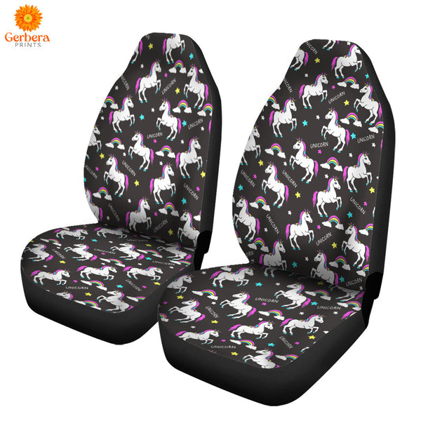 Black Unicorns For Lover Car Seat Cover Car Interior Accessories CSC5416