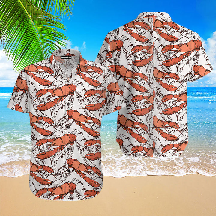 Boiled Red Lobster Seafood Hawaiian Shirt