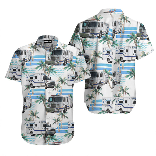 Boonsboro Ambulance Rescue Service Maryland Hawaiian Shirt