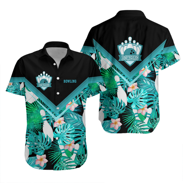 Bowling Green Tropical Flowers Hawaiian Shirt