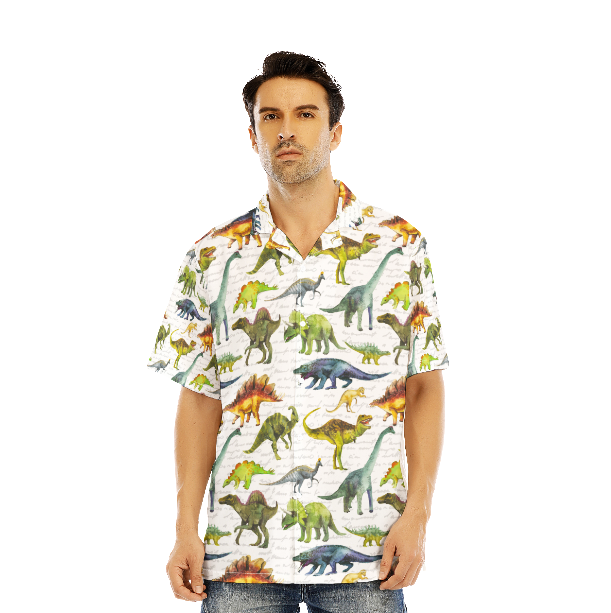Breeds Of Dinosaurs Jurassic Park White Aloha Hawaiian Shirts For Men And Women WT6728