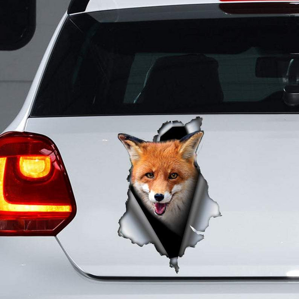 Fox 3D Vinyl Car Decal Sticker