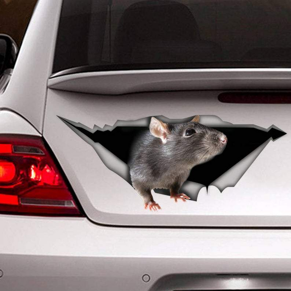 Rat 3D Vinyl Car Decal Sticker