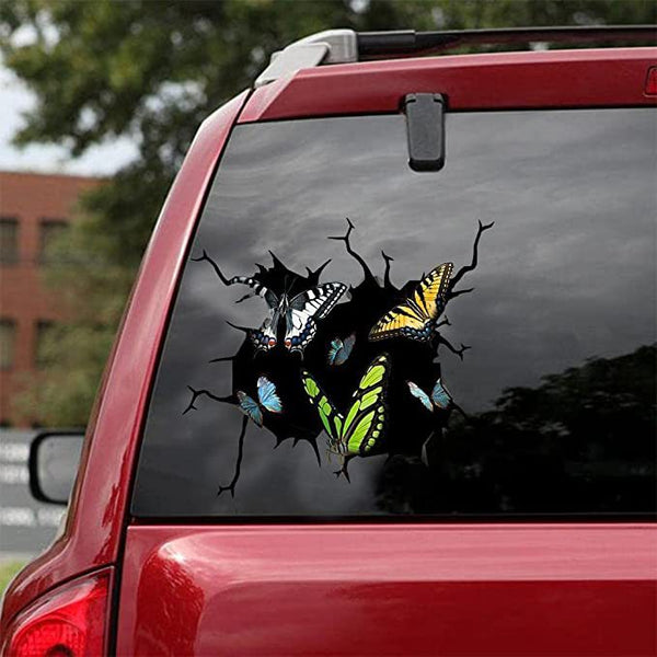 Butterflies 3D Vinyl Car Decal Sticker