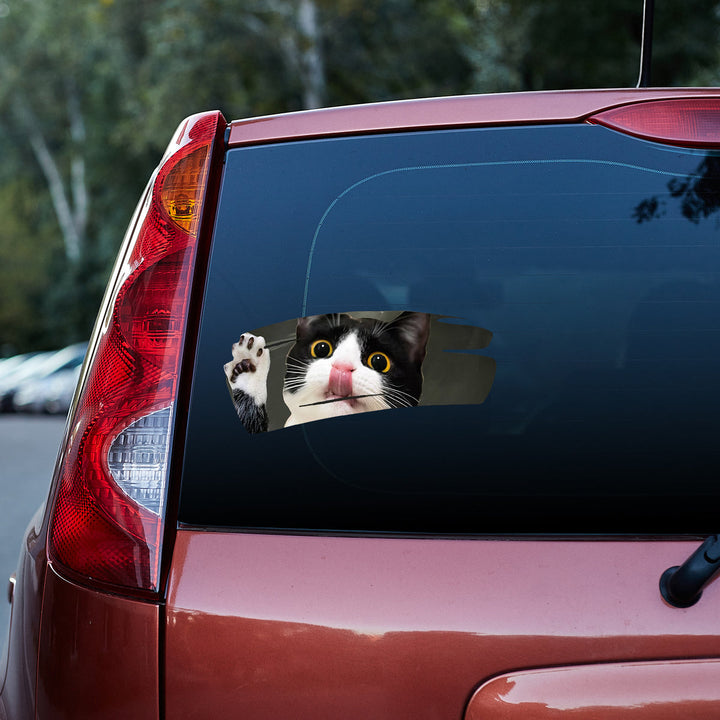 Binary Cat Lover 3D Vinyl Car Decal Sticker