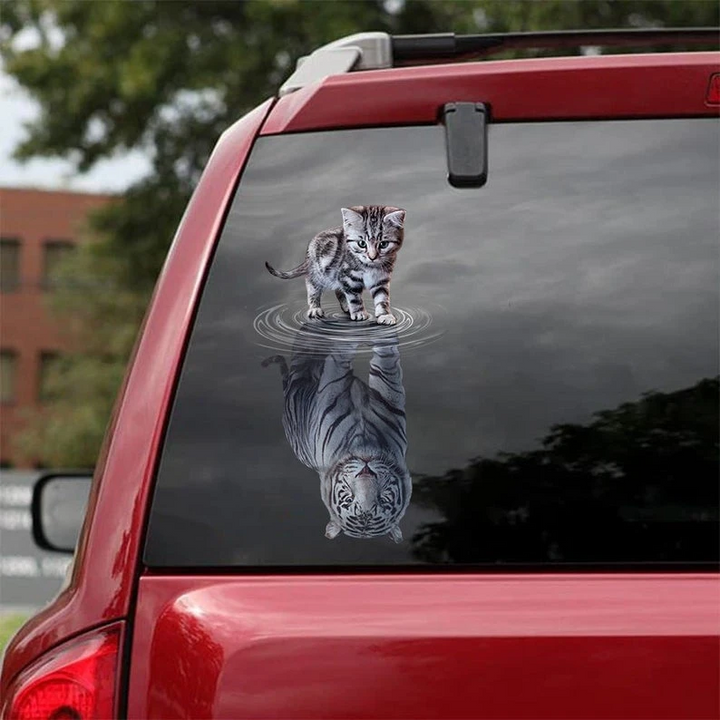 Funnt Cat 3D Vinyl Car Decal Sticker