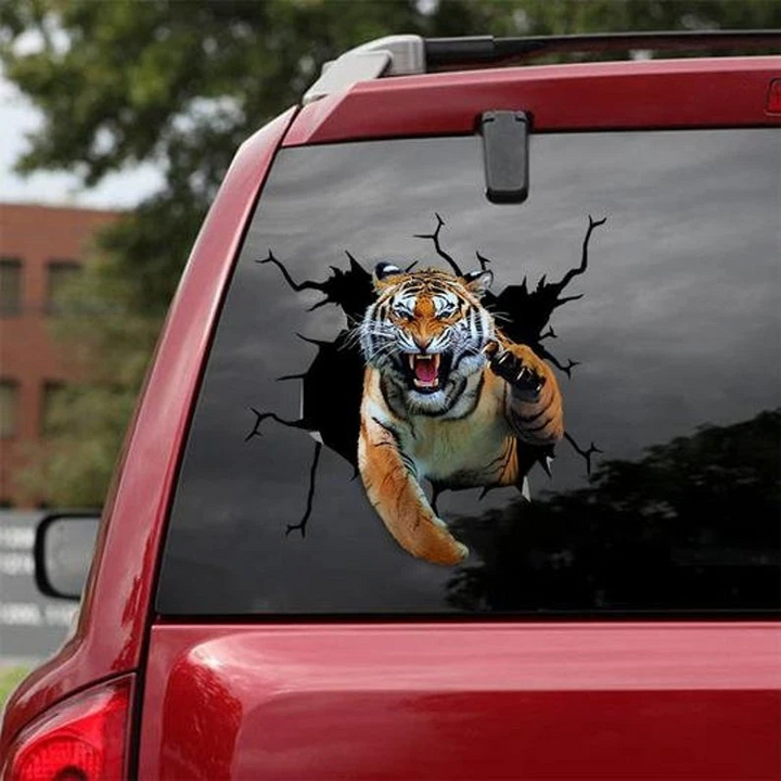 Tiger Car 3D Vinyl Car Decal Sticker