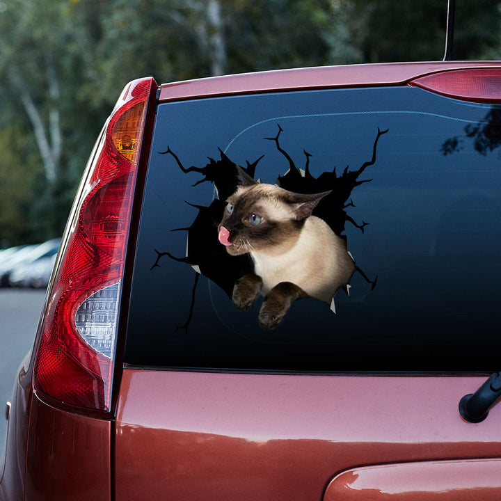 Siamese Cat Cats Lover 3D Vinyl Car Decal Sticker