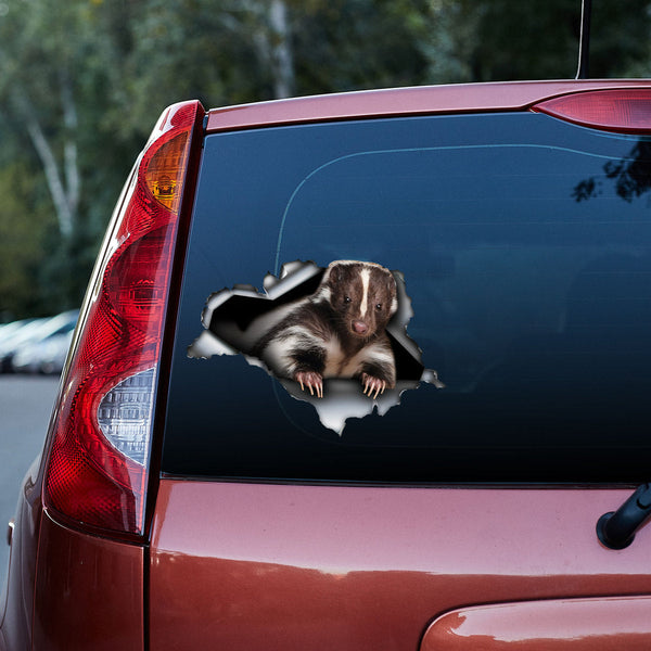 Skunk 3D Vinyl Car Decal Sticker