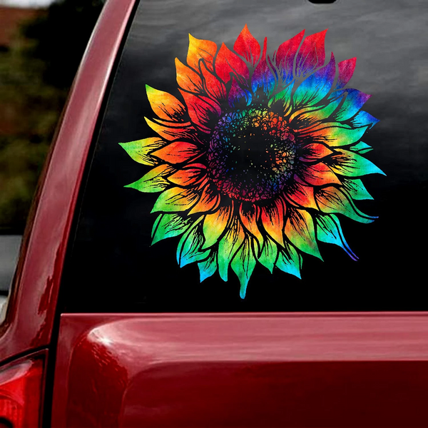 Sunflower 3D Vinyl Car Decal Sticker