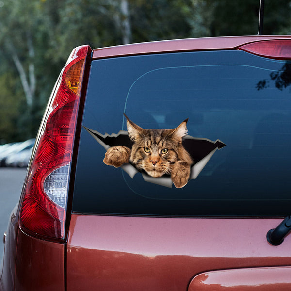 Cat 3D Vinyl Car Decal Sticker