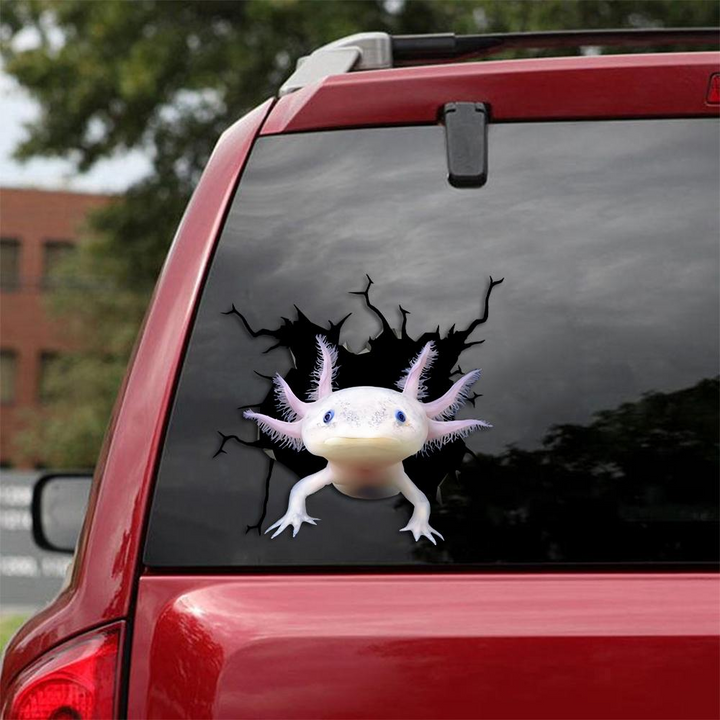 Axolotl 3D Vinyl Car Decal Sticker