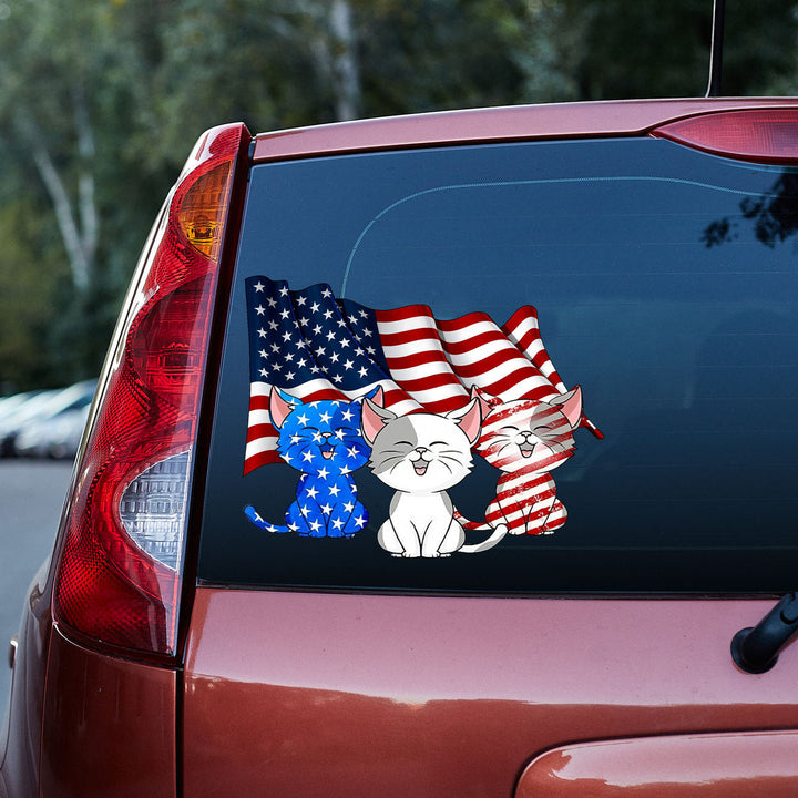 Cute Cat 3D Vinyl Car Decal Sticker