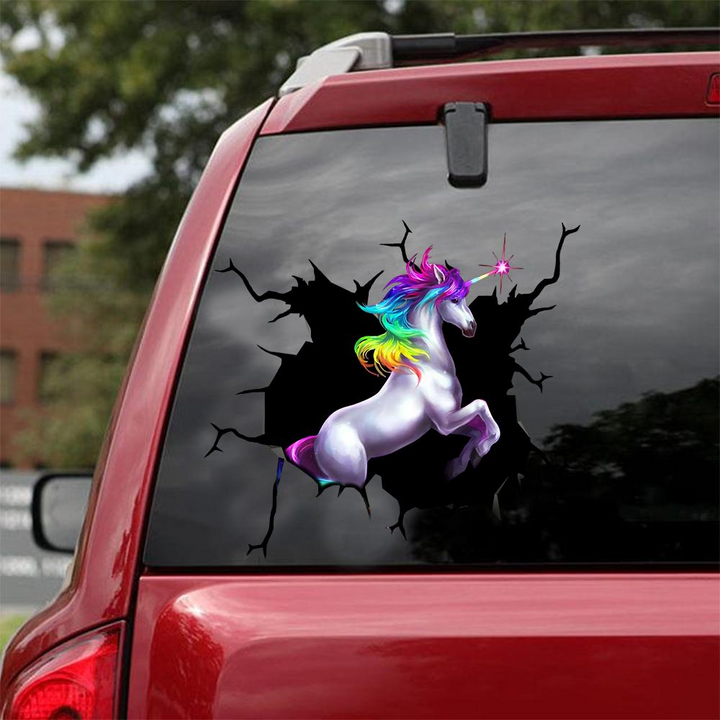 Unicorn 3D Vinyl Car Decal Sticker