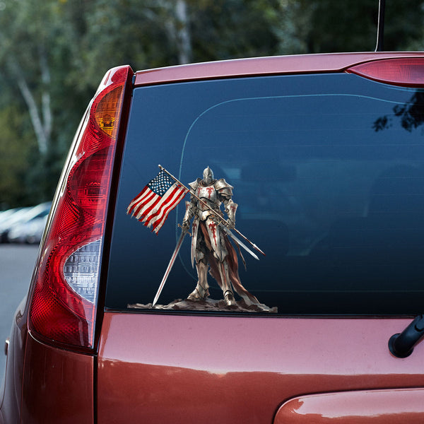 The Knight Templar 3D Vinyl Car Decal Sticker