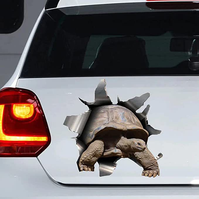 Tortoise 3D Vinyl Car Decal Sticker